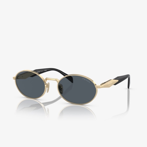 Prada 65ZS  ZVN09T 55 Pale Gold Dark Gray Sunglasses PR65ZS - Picture 1 of 5